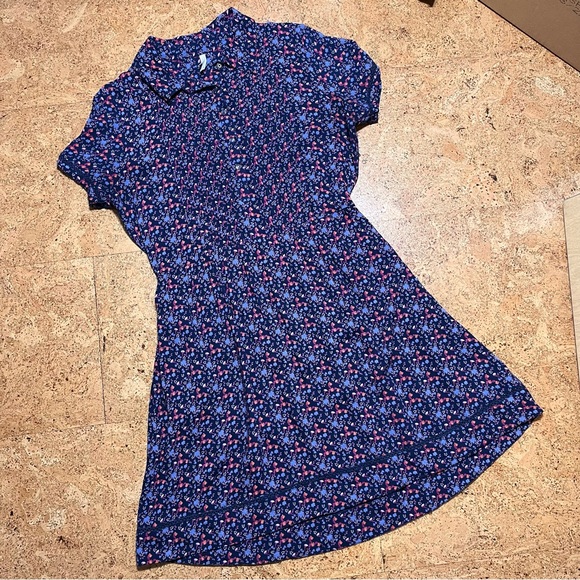 Mountain Khakis Wild Flower Pintuck Rayon Dress In Twilight Print Sz M - Picture 11 of 15